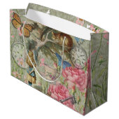 Grand Sac Cadeau Alice Cheshire Chat Wonderland Tree Garden (Dos Angle)