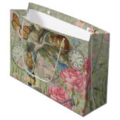 Grand Sac Cadeau Alice Cheshire Chat Wonderland Tree Garden (Devant Angle)