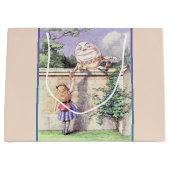 Grand Sac Cadeau Alice rencontre Humpty Dumpty (Devant)