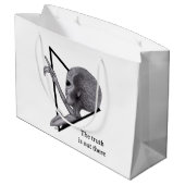 Grand Sac Cadeau Alien gris, la vérité est là (Dos Angle)