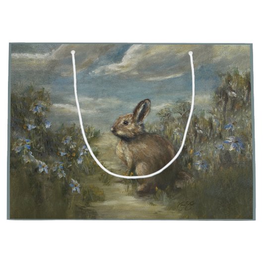 Grand Sac Cadeau Allée lapin (Devant)