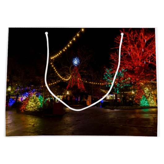 Grand Sac Cadeau Allumez-Le Pour Noël (Devant)