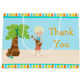 Grand Sac Cadeau Aloha Blonde Boy Merci (Devant)