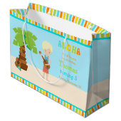 Grand Sac Cadeau Aloha Blonde Boy Merci (Dos Angle)
