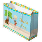 Grand Sac Cadeau Aloha Blonde Boy Merci (Devant Angle)