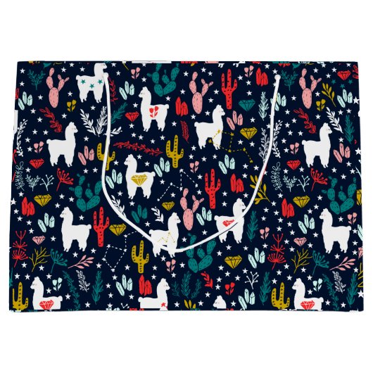 Grand Sac Cadeau Alpaga mignon (Devant)