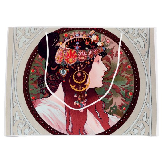 Grand Sac Cadeau Alphonse Mucha (Devant)