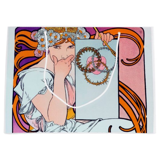 Grand Sac Cadeau Alphonse Mucha (Devant)