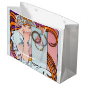 Grand Sac Cadeau Alphonse Mucha (Devant Angle)
