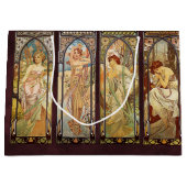 Grand Sac Cadeau Alphonse Mucha, Le Temps du Jour (Devant)
