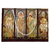 Grand Sac Cadeau Alphonse Mucha, Le Temps du Jour (Dos)