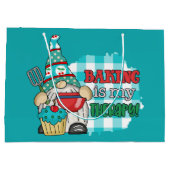 Grand Sac Cadeau Amateurs de cuisine mignonne gnome (Dos)