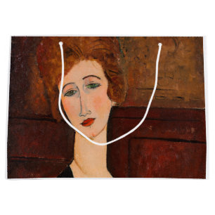 Grand Sac Cadeau Amedeo Modigliani - Portrait d'une femme
