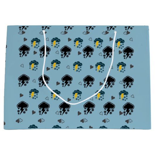 Grand Sac Cadeau Améliorez votre don avec du papier ☁️ (Devant)