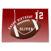 Grand Sac Cadeau American Football Ball Pattern Kids (Devant)