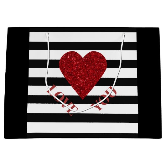 Grand Sac Cadeau Amour (Devant)