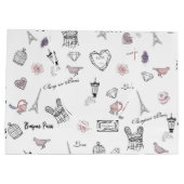 Grand Sac Cadeau Amour à Peris Bohemian Chic Floral Boho Girl (Dos)