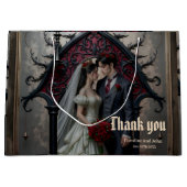 Grand Sac Cadeau Amour Éternel Gothique (Devant)