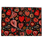 Grand Sac Cadeau Amour nocturne (Dos)