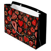 Grand Sac Cadeau Amour nocturne (Dos Angle)