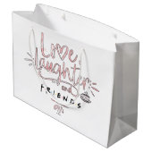 Grand Sac Cadeau Amour, rire et FRIENDS™ (Dos Angle)