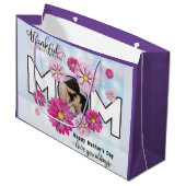 Grand Sac Cadeau Amour Vous Toujours Maman Personnalisé Fête des mè (Devant Angle)