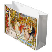 Grand Sac Cadeau Amoureux, Alphonse Mucha (Devant Angle)