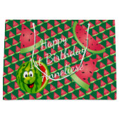 Grand Sac Cadeau Amusante Watermelon pour l'anniversaire des enfant (Devant)