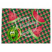 Grand Sac Cadeau Amusante Watermelon pour l'anniversaire des enfant (Dos)