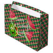 Grand Sac Cadeau Amusante Watermelon pour l'anniversaire des enfant (Dos Angle)
