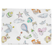 Grand Sac Cadeau Amusants bébés choses (Dos)