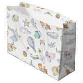 Grand Sac Cadeau Amusants bébés choses (Dos Angle)