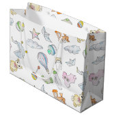 Grand Sac Cadeau Amusants bébés choses (Devant Angle)