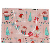 Grand Sac Cadeau Amusement de Noël (Dos)
