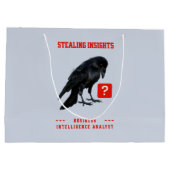 Grand Sac Cadeau Analyste en intelligence d'affaires Crow (Dos)