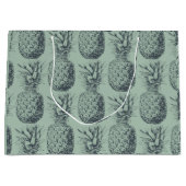 Grand Sac Cadeau Ananas, fruit tropical design motif (Devant)
