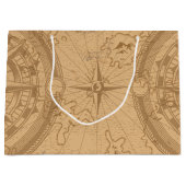 Grand Sac Cadeau Ancienne carte (Devant)