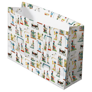 Grand Sac Cadeau Ancienne Egypte Vintage Motif égyptien