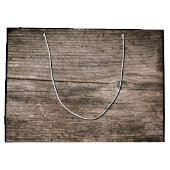 Grand Sac Cadeau Anciennes planches en bois (Dos)