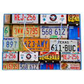 Grand Sac Cadeau Anciennes plaques de licence (Devant)