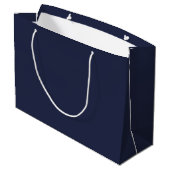 Grand Sac Cadeau Ancre bleue marine (Dos Angle)
