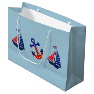 Grand Sac Cadeau Ancres loin