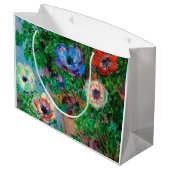 Grand Sac Cadeau Anémone, Monet (Dos Angle)