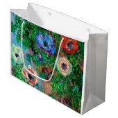 Grand Sac Cadeau Anémone, Monet (Devant Angle)