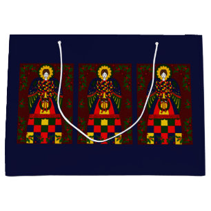 Grand Sac Cadeau Ange de Noël du pays