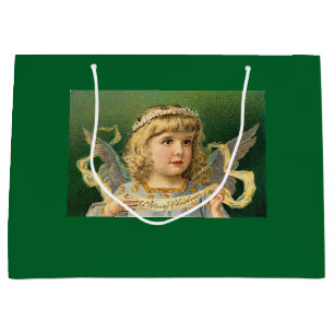 Grand Sac Cadeau Ange doux de Noël