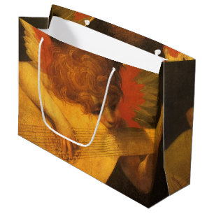 Grand Sac Cadeau Ange musicien jouant du luth par Rosso Fiorentino