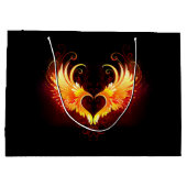 Grand Sac Cadeau Angel Fire Heart with Wings (Dos)