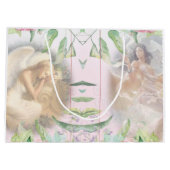 Grand Sac Cadeau Angels et fleurs (Dos)