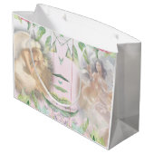 Grand Sac Cadeau Angels et fleurs (Dos Angle)